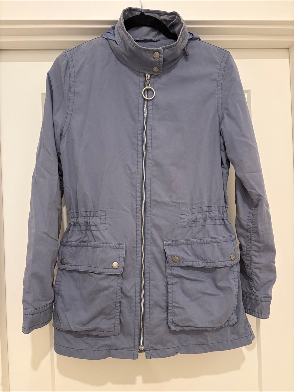 [Coach] Hooded Lightweight Gray Utility Anorak Parka Jacket Coat Women’s S - Picture 4 of 16